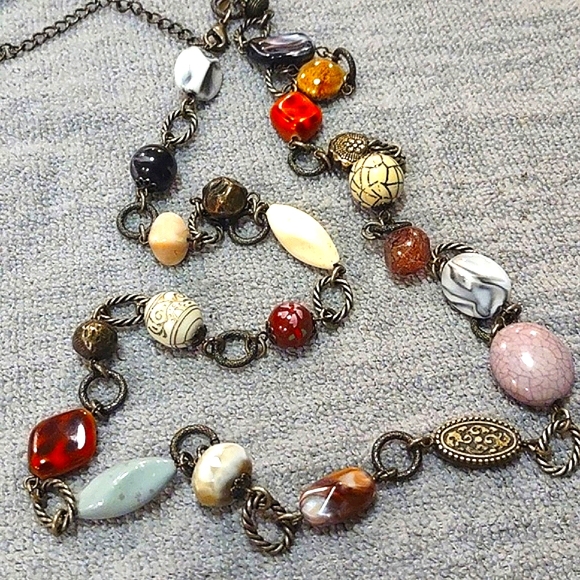 Necklace and hoop earrings, Premier Design. 2 Piece Set. Excellent condition. - Picture 2 of 5